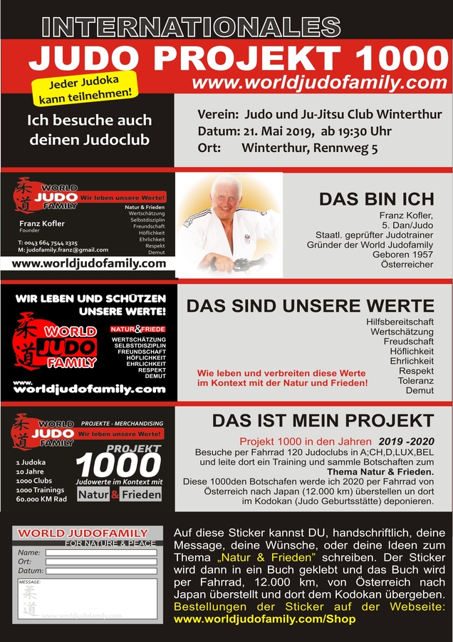 JudoProjekt1000 FranzKofler Winterthur 21Mai2019